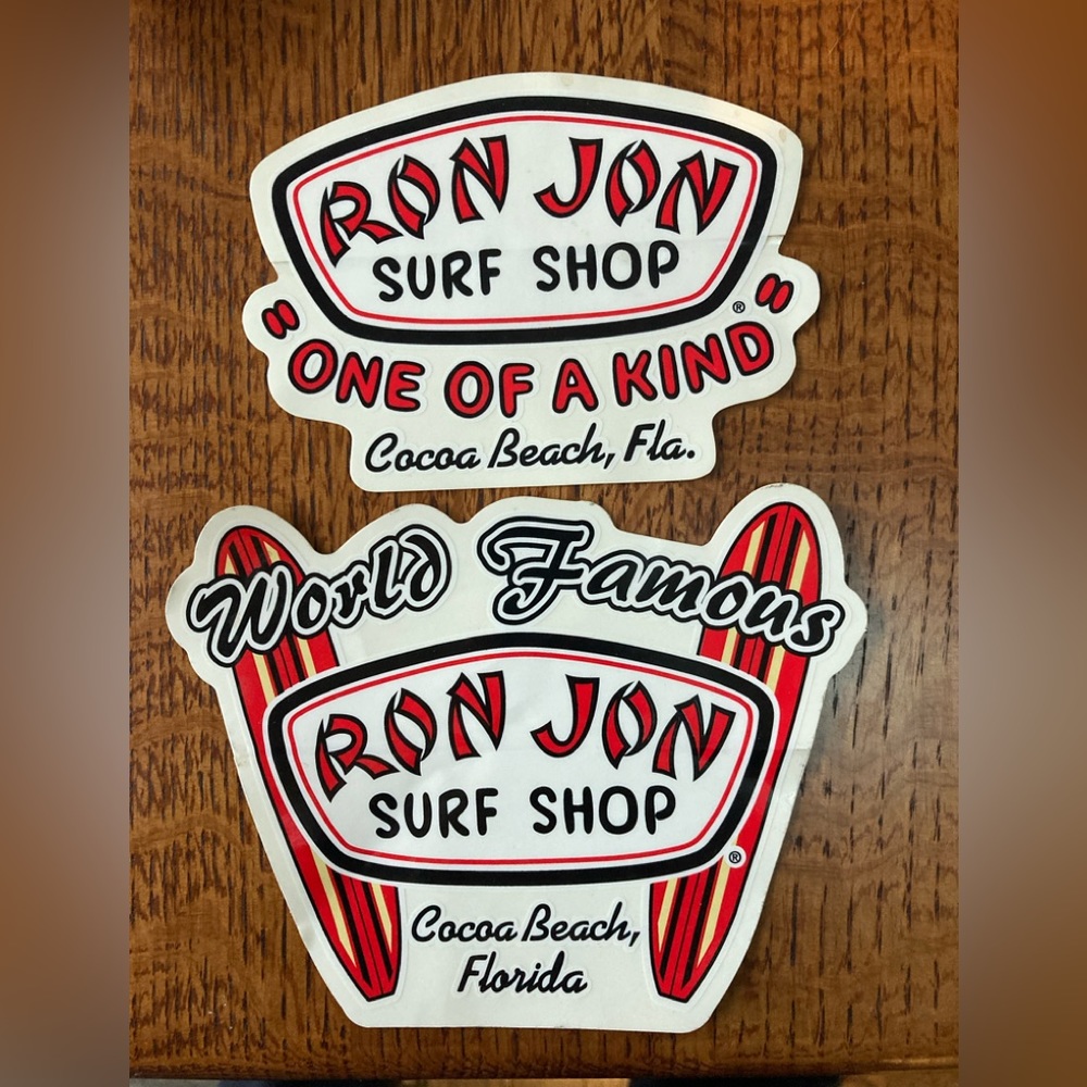 Vintage Ron Jon Cocoa Beach, Florida stickers